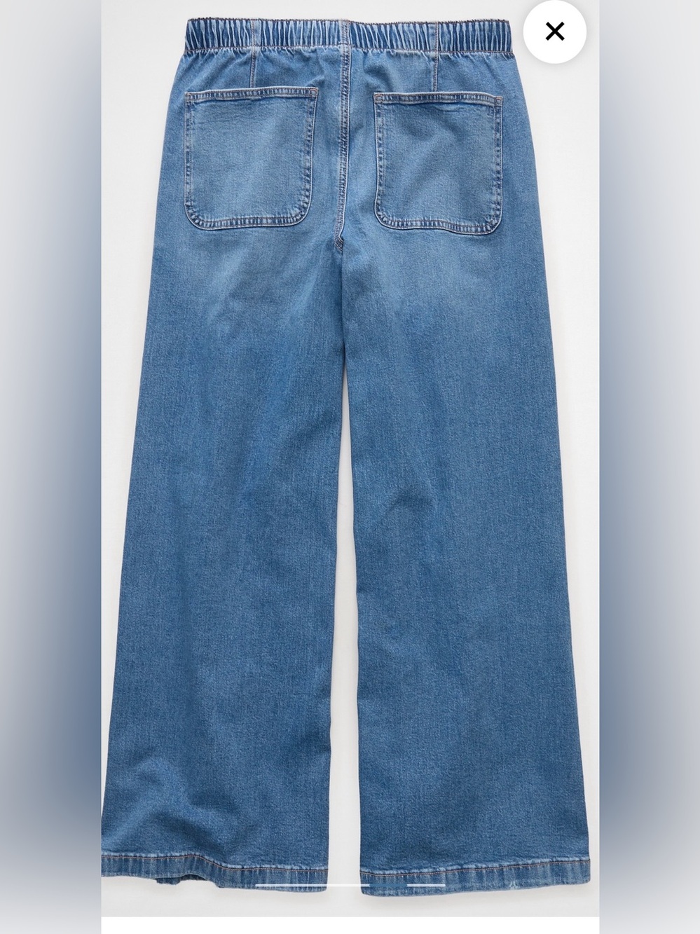 AE Low-Rise Baggy Ultra-Wide Leg Jean ~ Dream Blue - Picture 4 of 7
